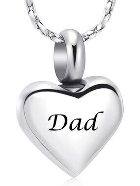 Heart Urn Necklace for Ashes | Cremation Jewelry for Women | Memorial Pendant